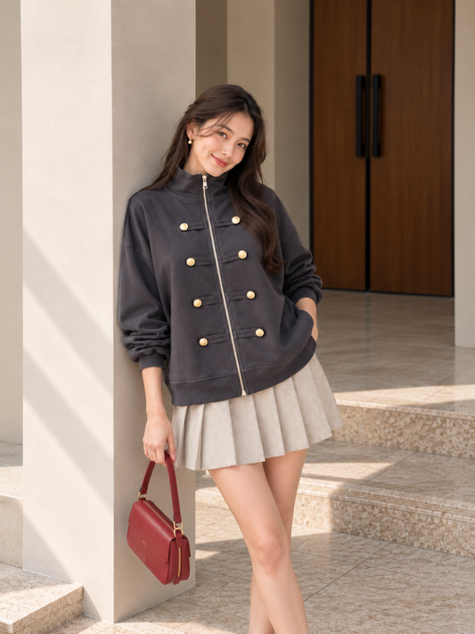 Solera Zipper Jacket - Dark Grey