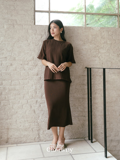 Asner Knit Set - Coffee