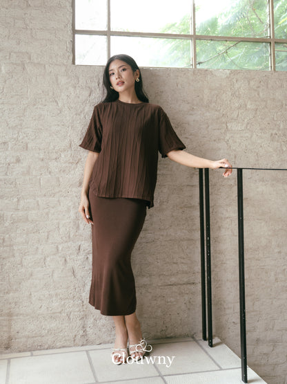Asner Knit Set - Coffee