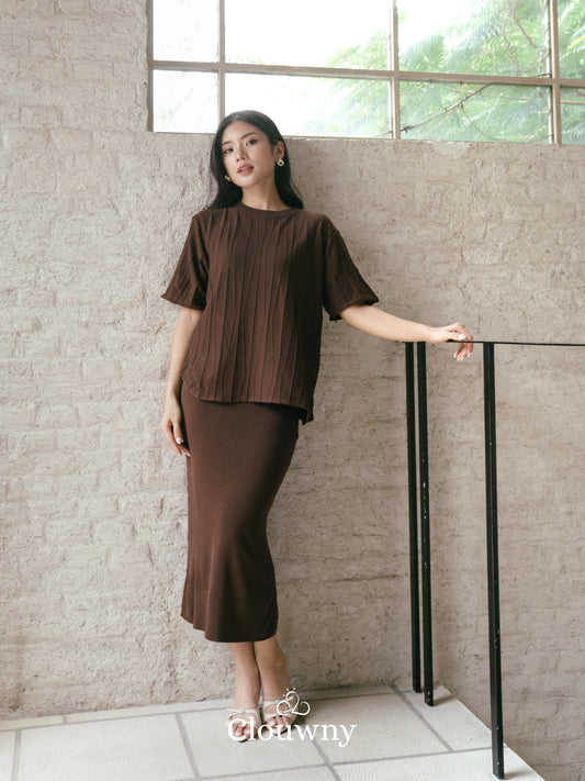 Asner Knit Set - Coffee