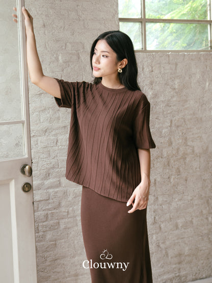 Asner Knit Set - Coffee