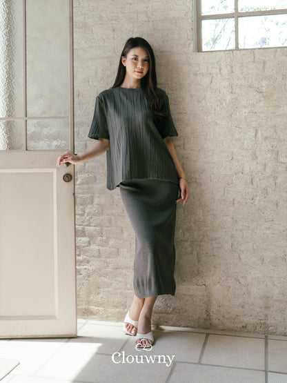 Asner Knit Set - Grey