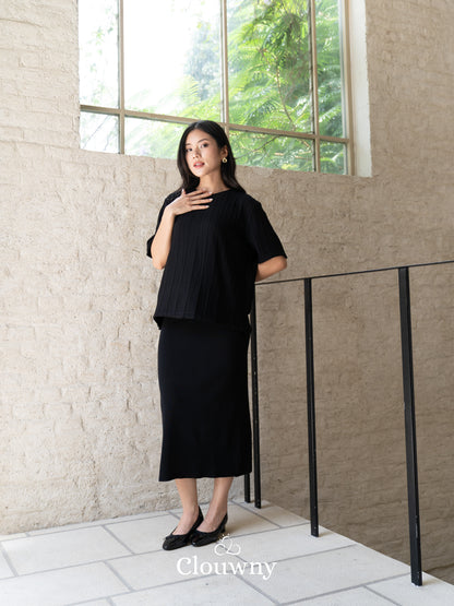 Asner Knit Set - Black