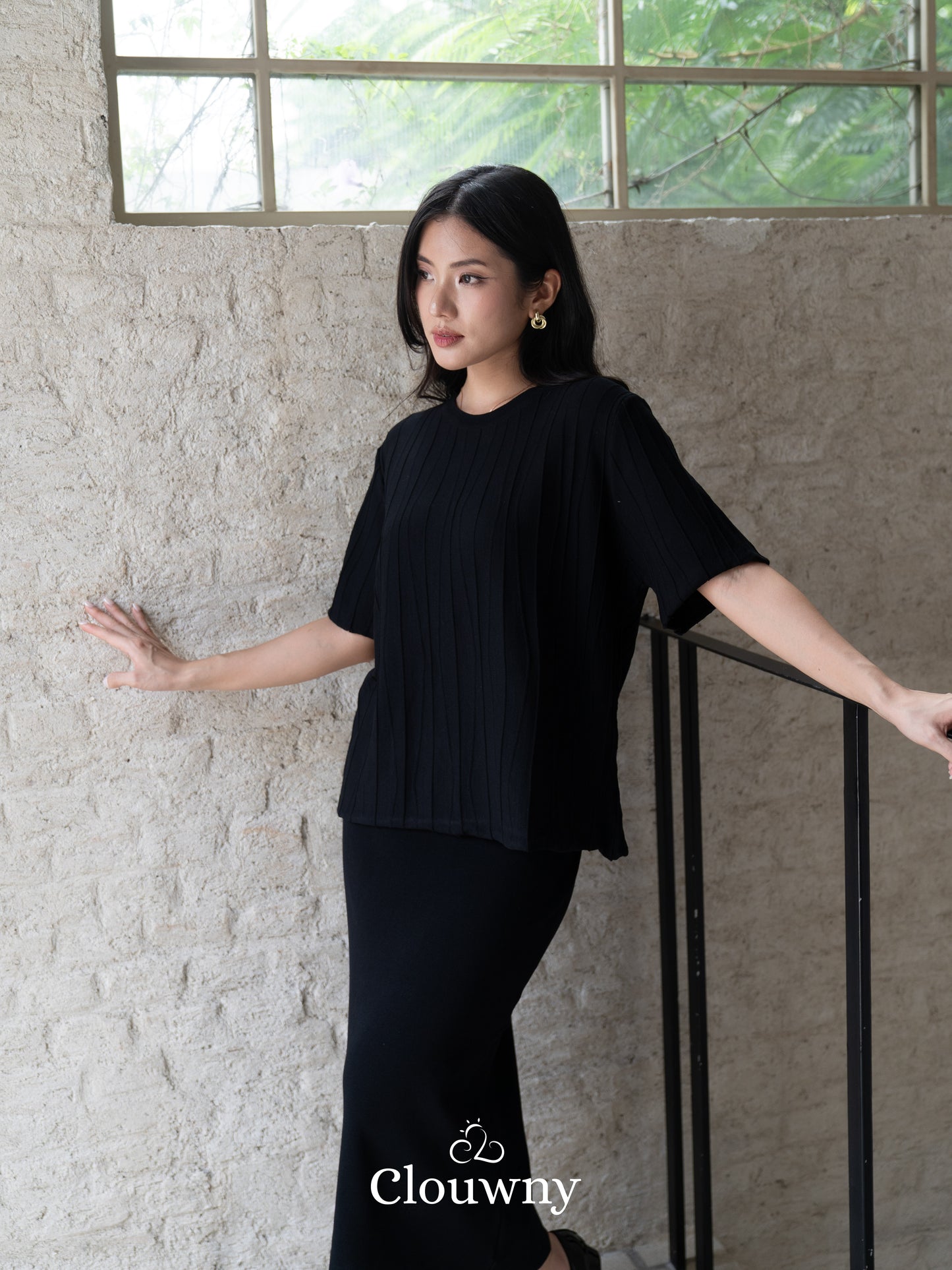 Asner Knit Set - Black