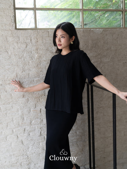 Asner Knit Set - Black