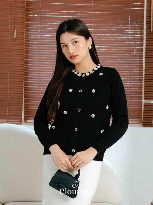 Bea Knit Cardigan - Black