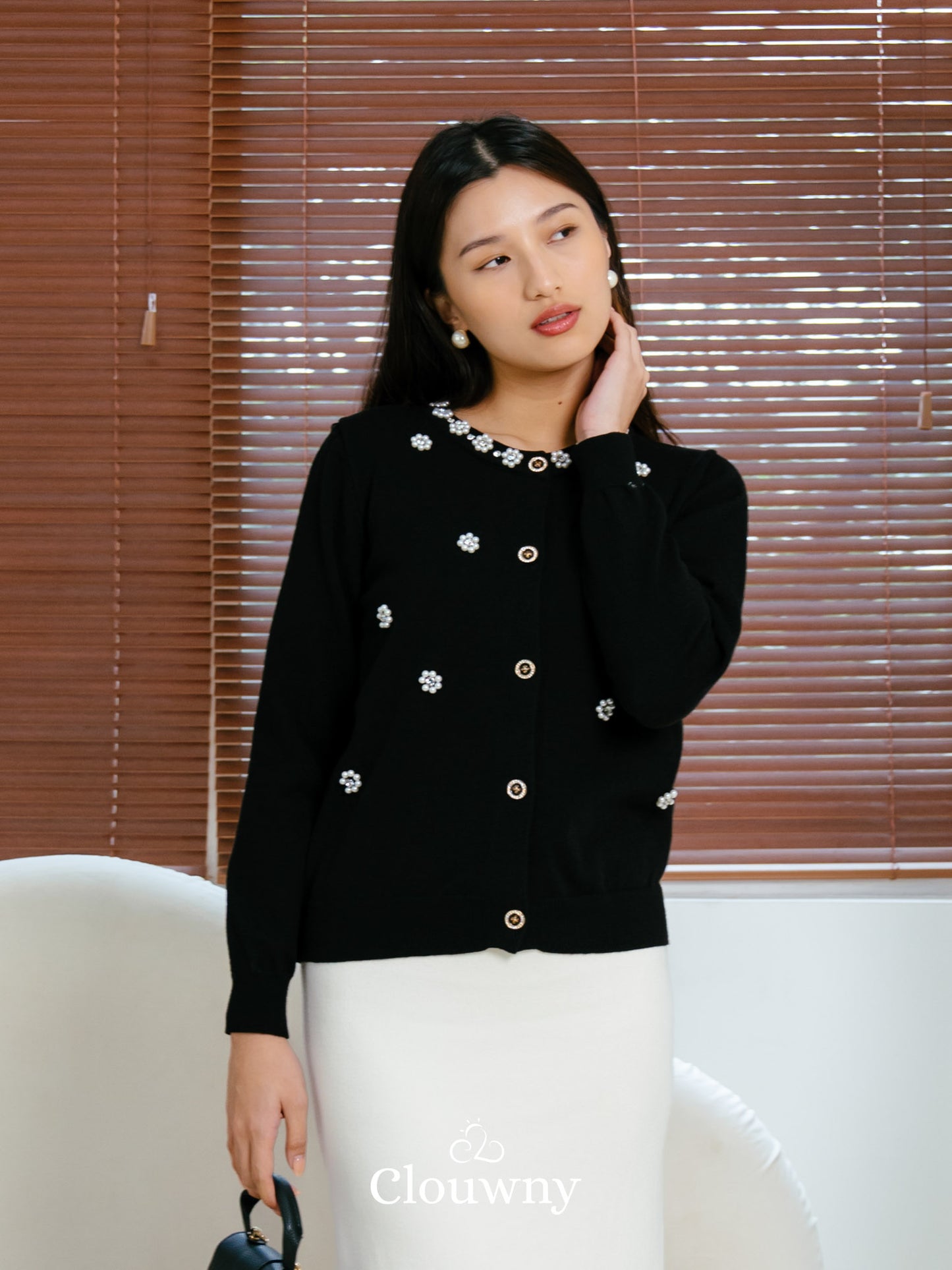 Bea Knit Cardigan - Black