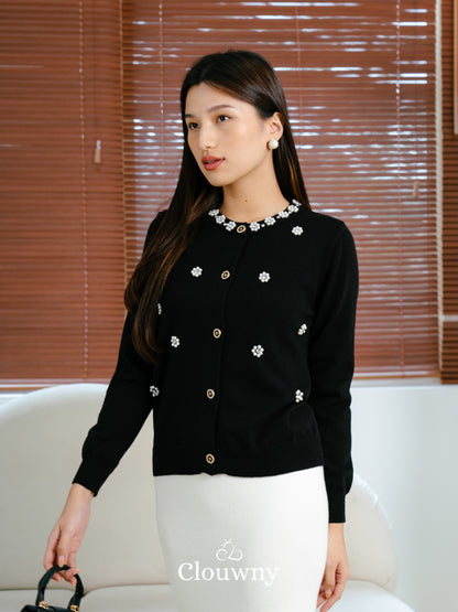 Bea Knit Cardigan - Black