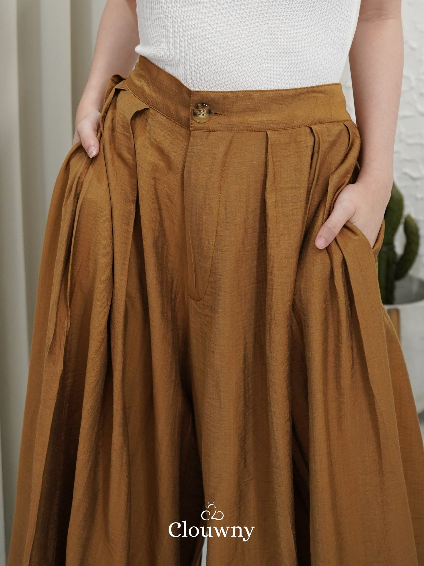 Jenna Cullotes Pants - Caramel