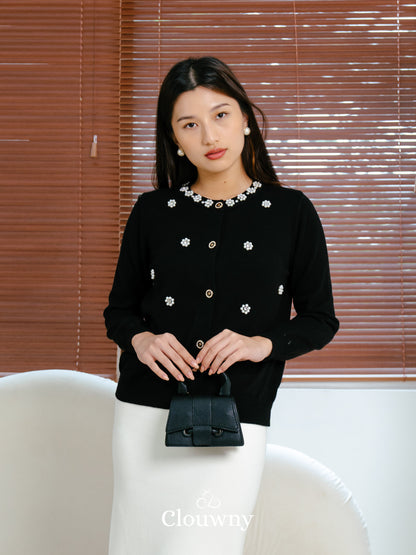 Bea Knit Cardigan - Black