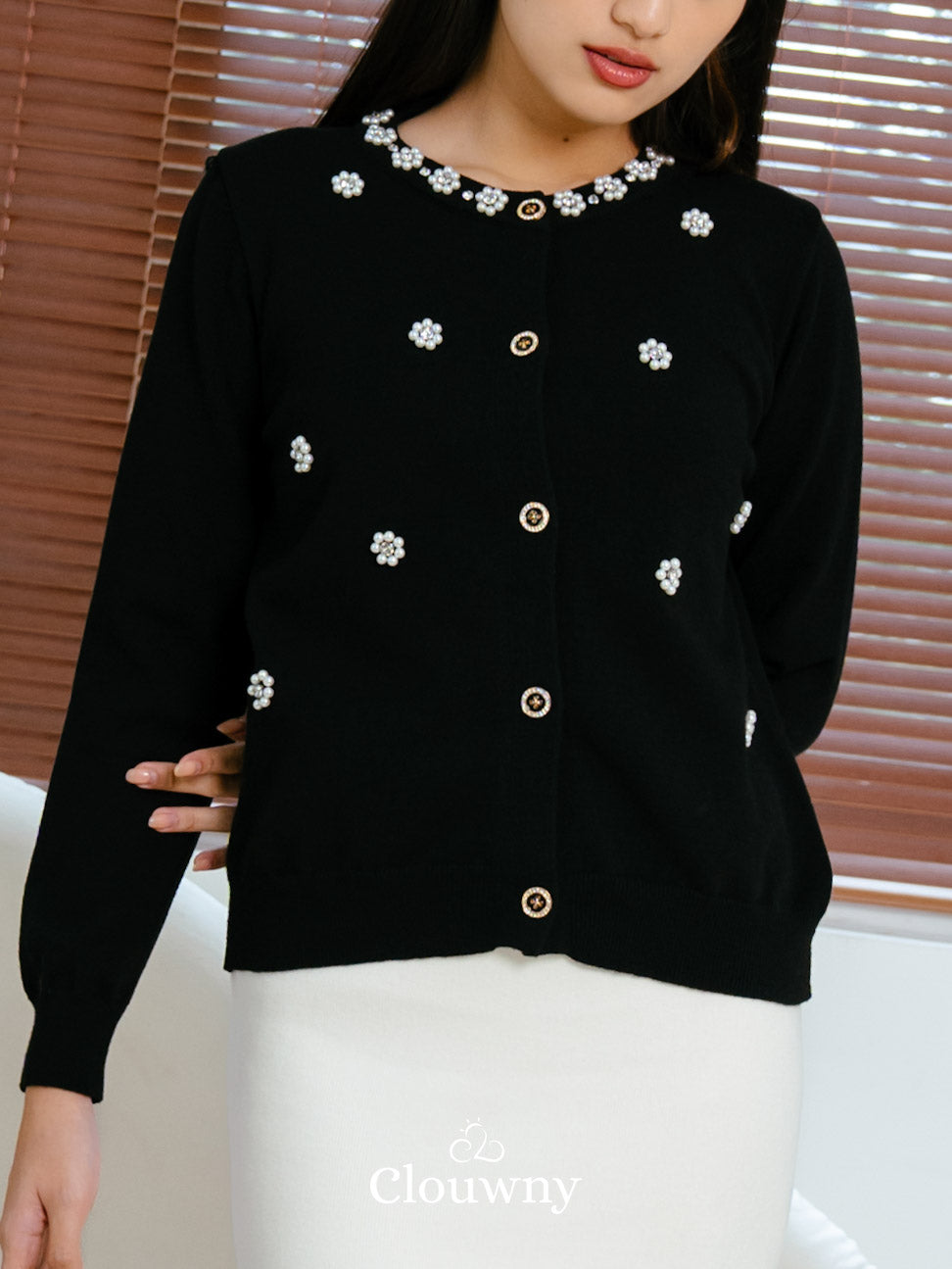 Bea Knit Cardigan - Black