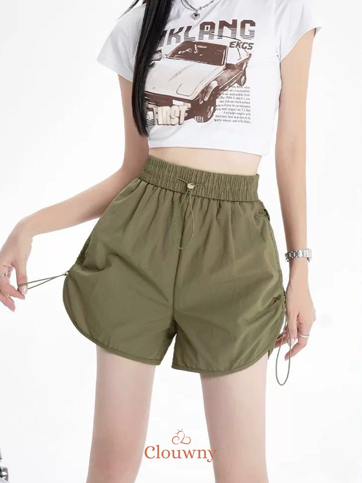 Sherina Short Pants - Army