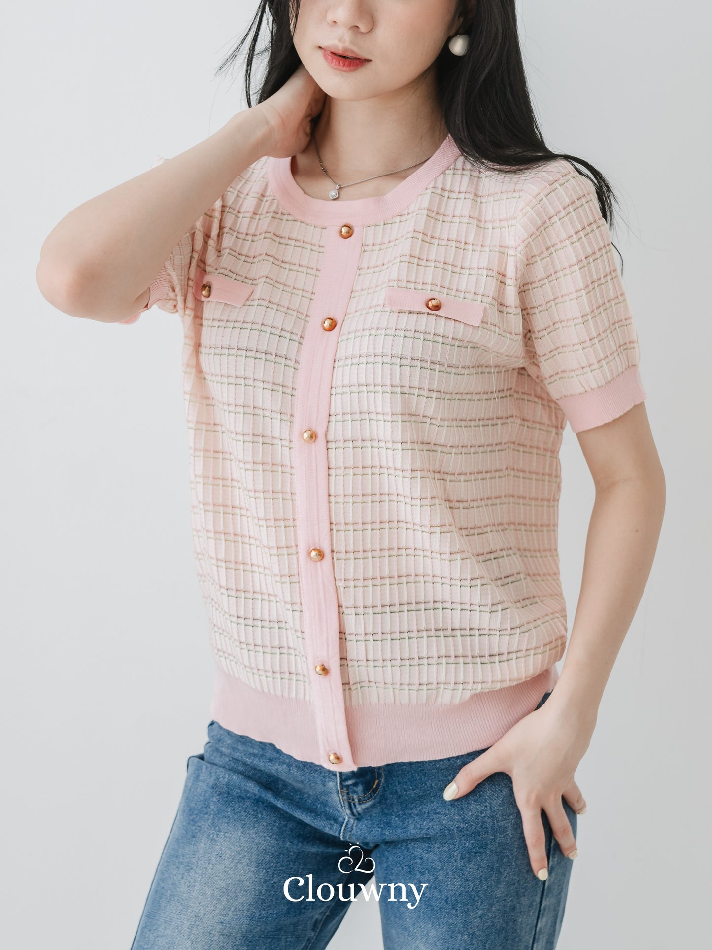 Maureen Knit Top - Pink