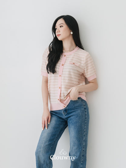 Maureen Knit Top - Pink