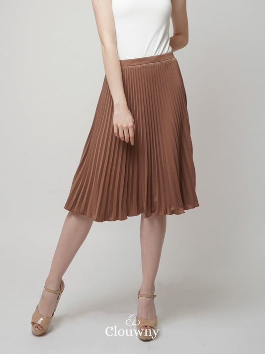 Vamos Midi Pleats Skirt - Milo