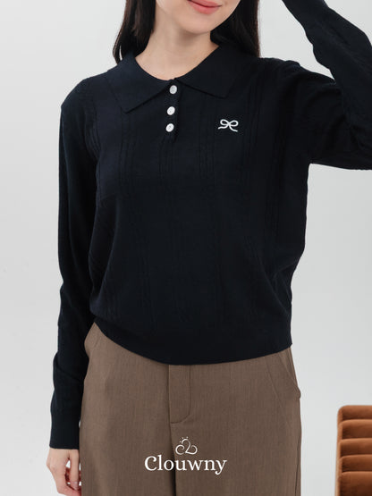 Oson Bow Longsleeve - Black
