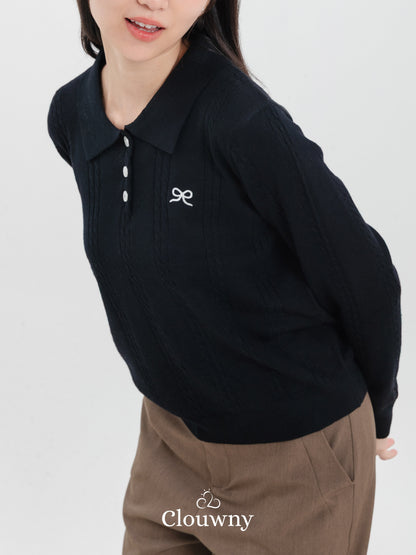 Oson Bow Longsleeve - Black