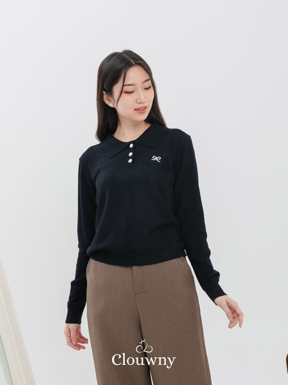 Oson Bow Longsleeve - Black