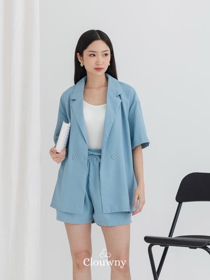 Javi Set Blazer - Blue