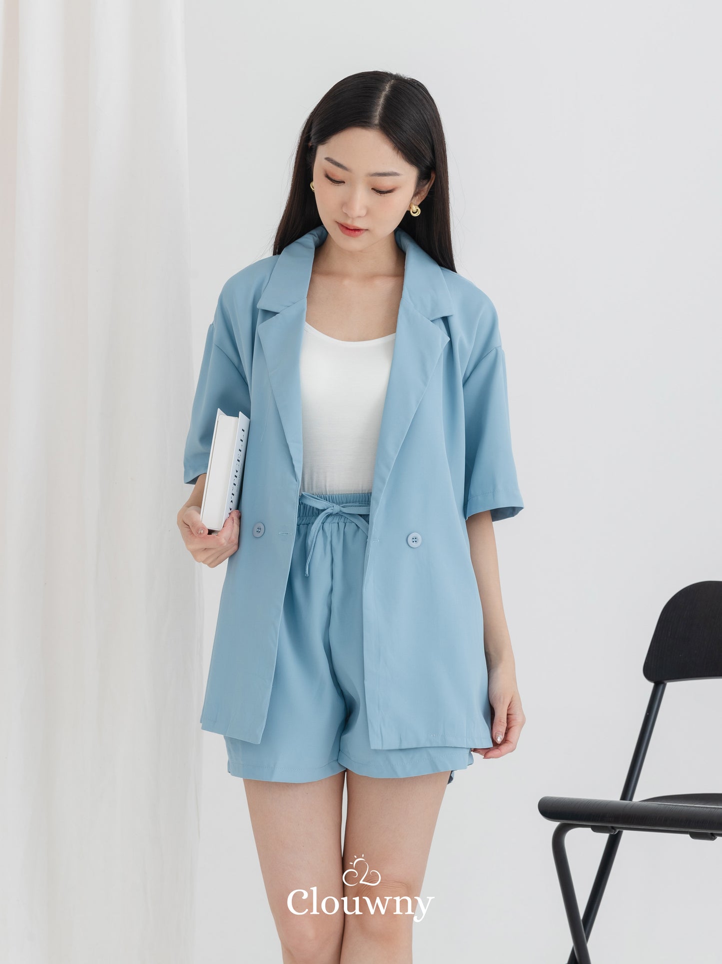 Javi Set Blazer - Blue