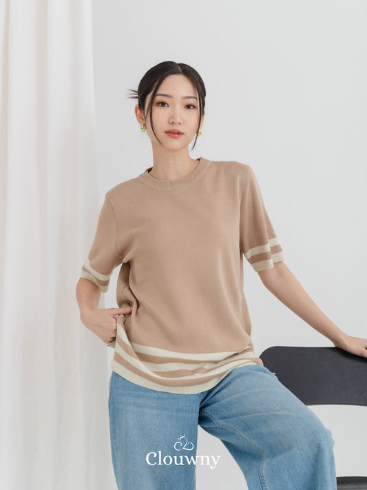 Gemma Knit Top - Khaki