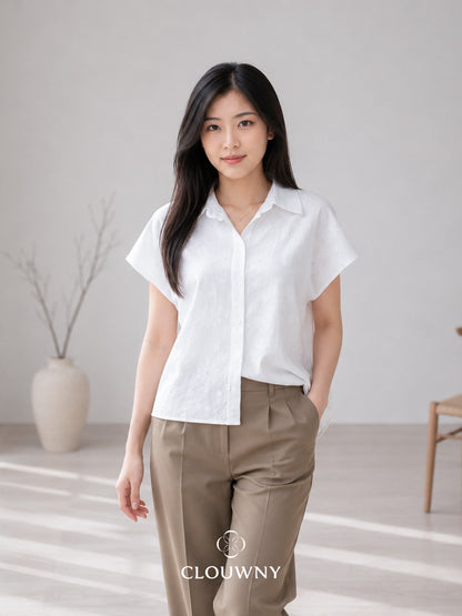 Date Lace Shirt - Broken White