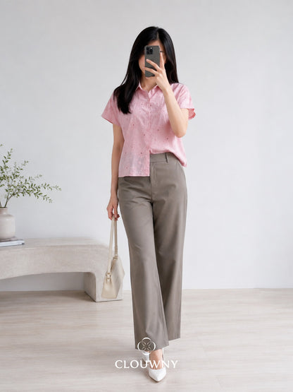 Date Lace Shirt - Pink