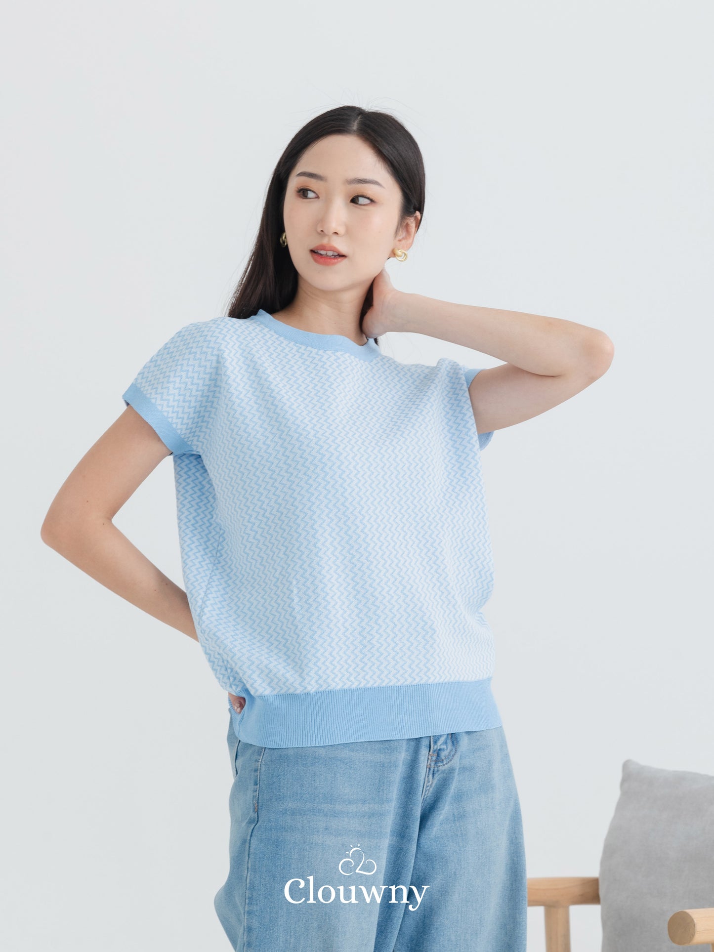 Deluxe Knit Top - Blue