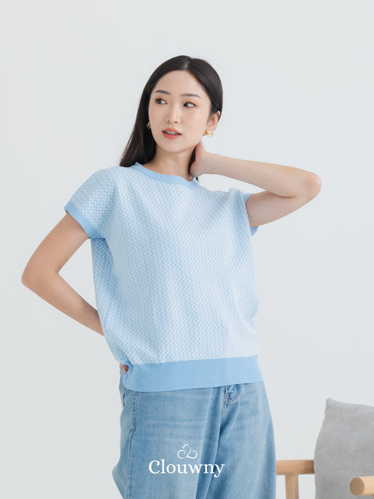 Deluxe Knit Top - Blue