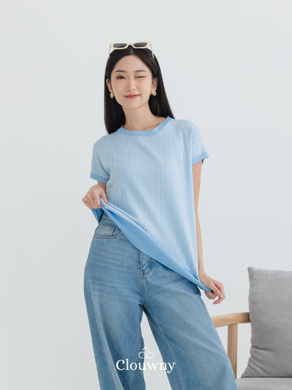 Deluxe Knit Top - Blue