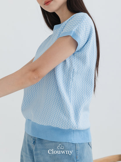 Deluxe Knit Top - Blue