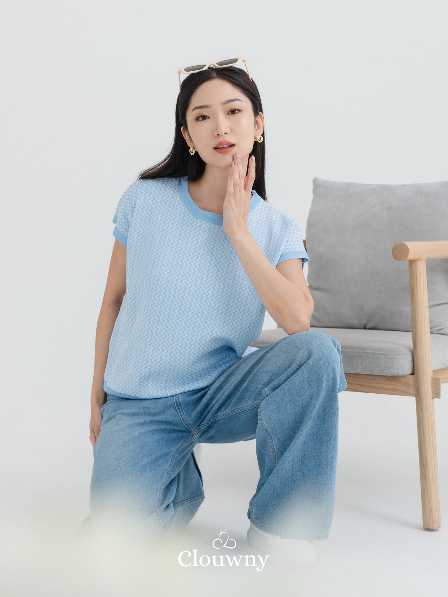 Deluxe Knit Top - Blue