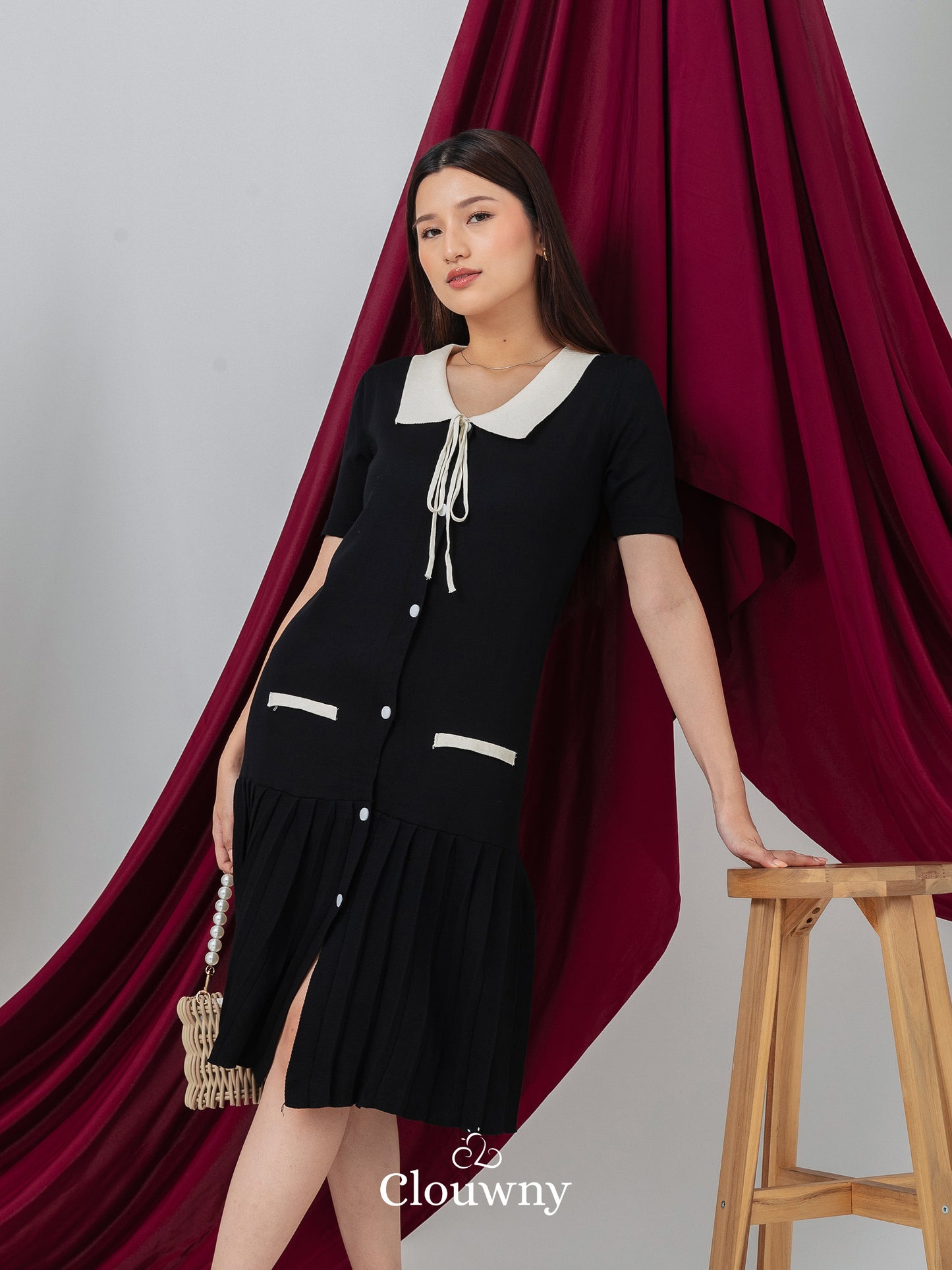 Candle Knit Dress - Black