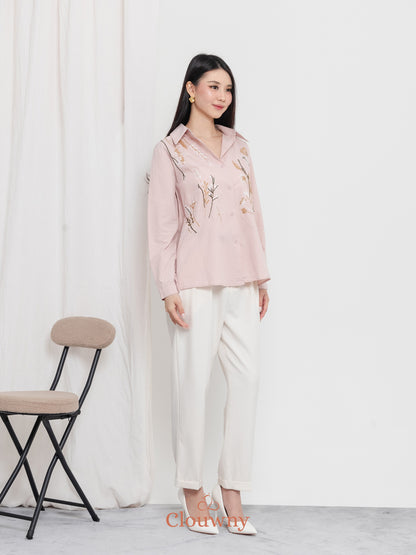 Katerin Flower Shirt - Pink