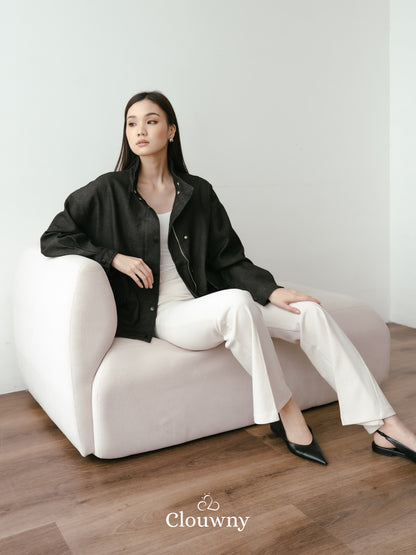 Aspen Zipper Jacket - Black