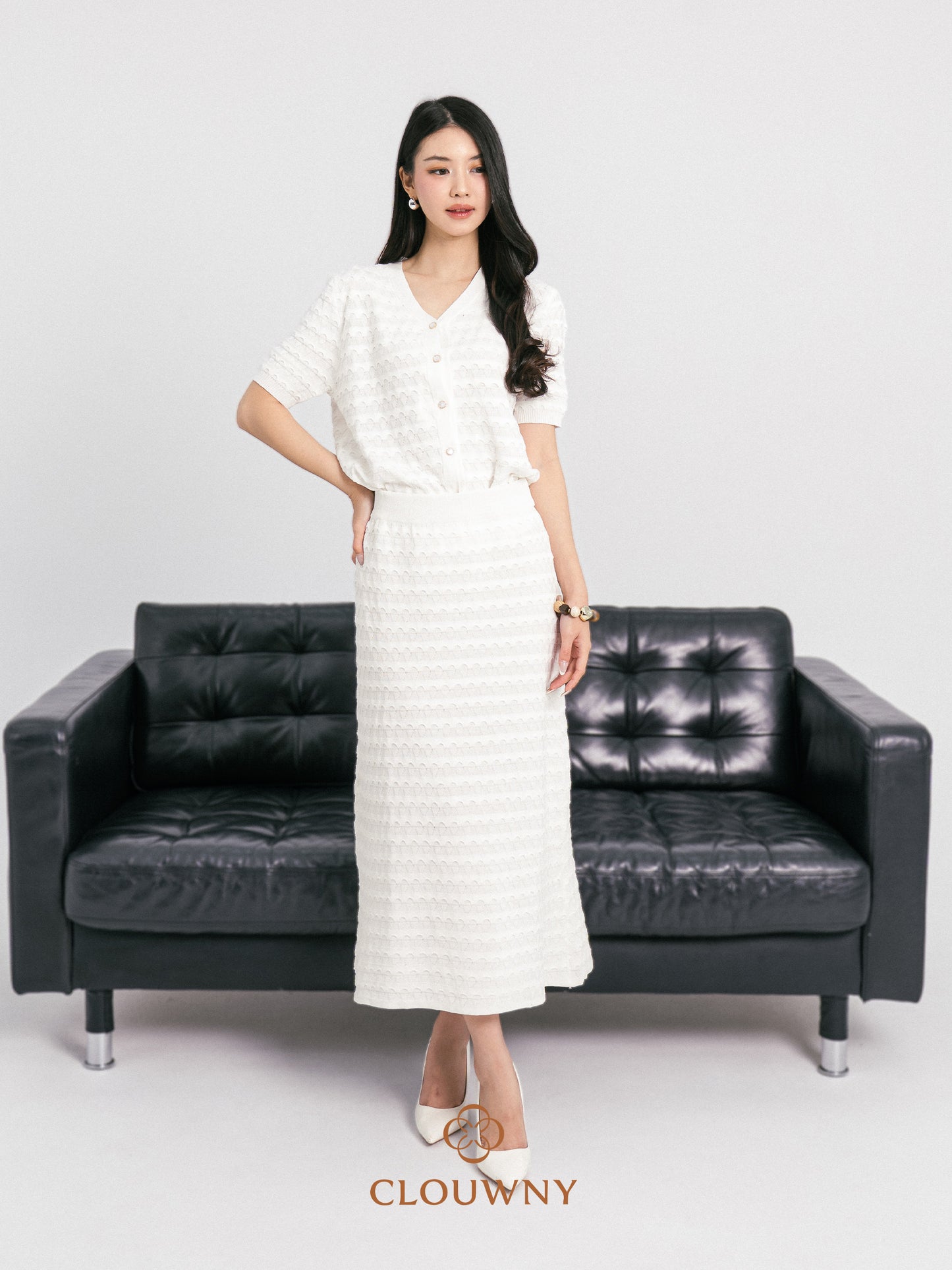 Silvana Wave Set - White
