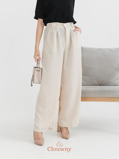 Karea Mini Pocket Pants - Cream