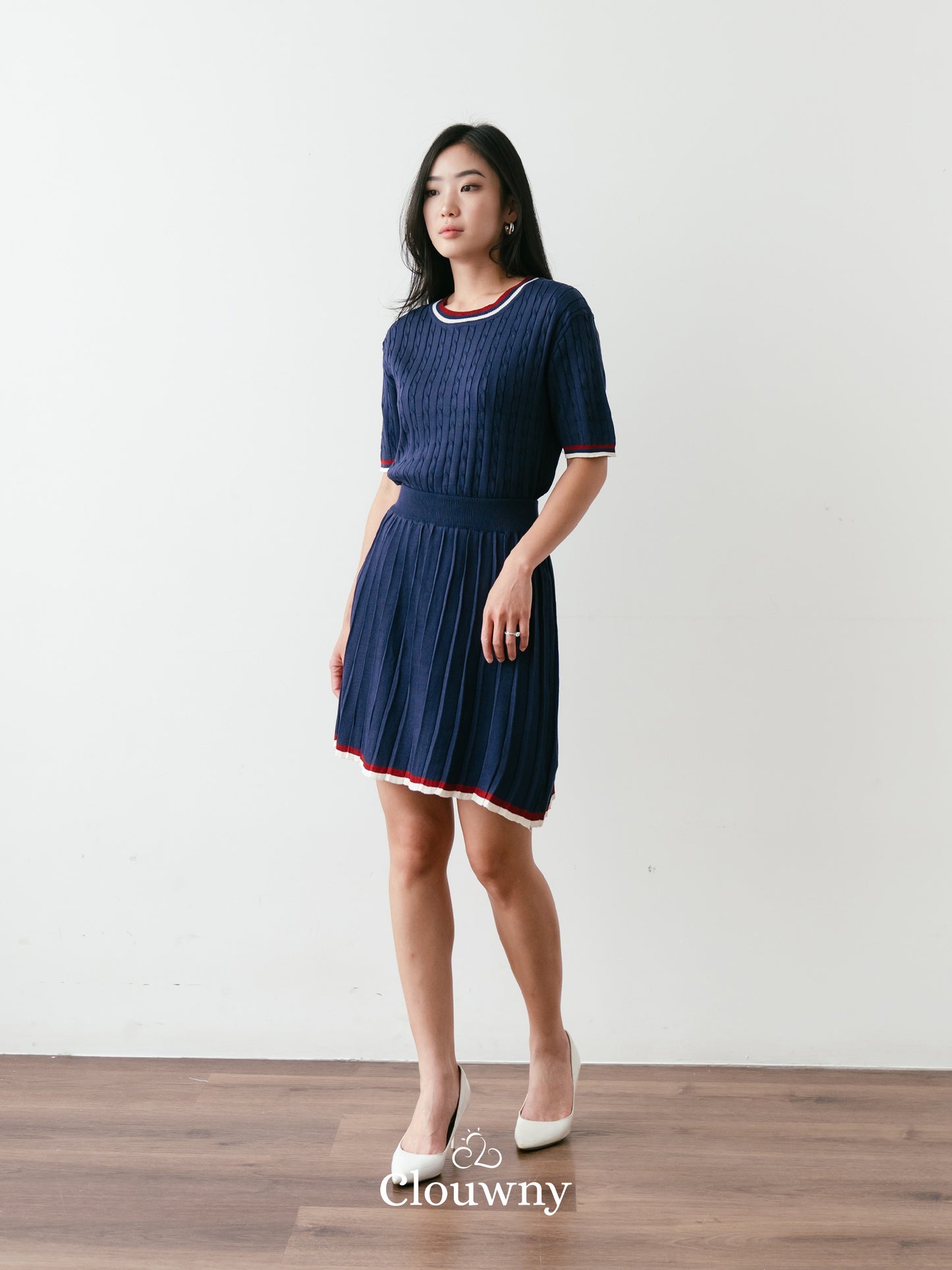 Duffy Knit Set - Navy