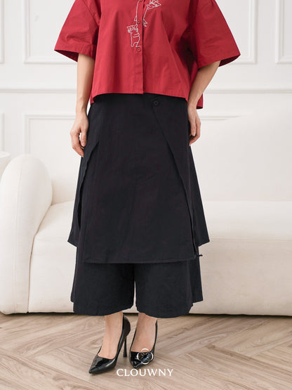 Naoki Layer Pants - Black