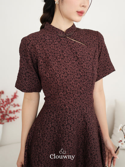 Ichigo Shanghai Dress - Wine