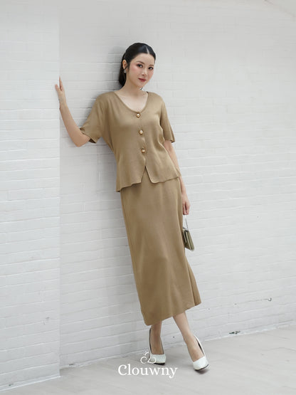 Isabel Knit Set - Khaki