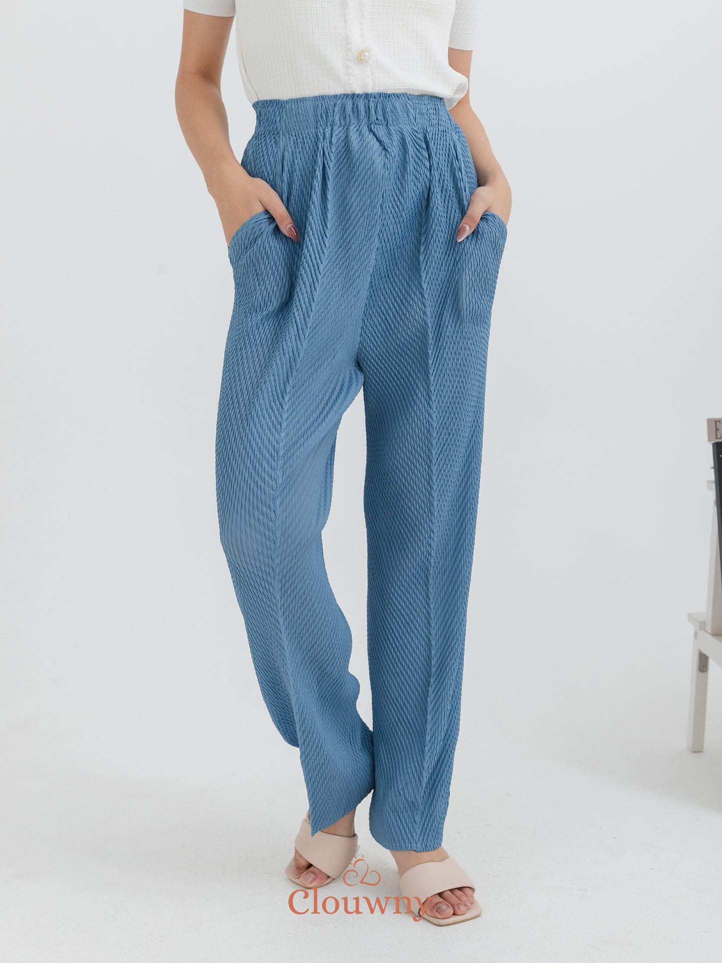 Ollie Pencil Pants - Blue