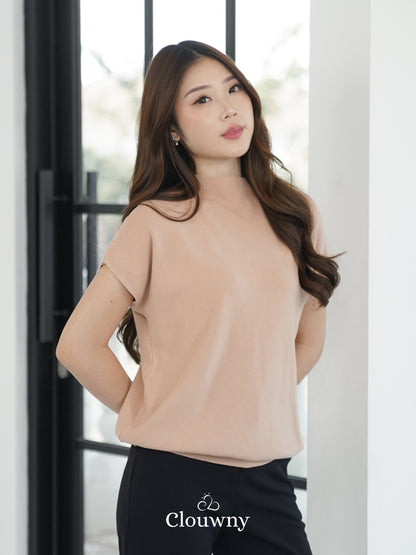 Semi Turtle Top - Nude