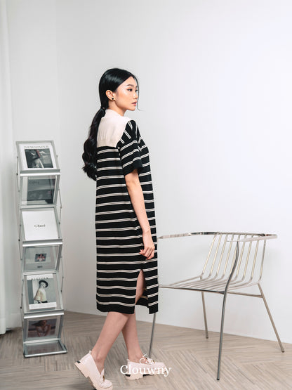 Sara Scarf Dress - Black