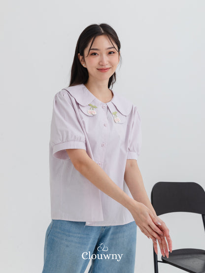 Kirei Collar Blouse - Purple