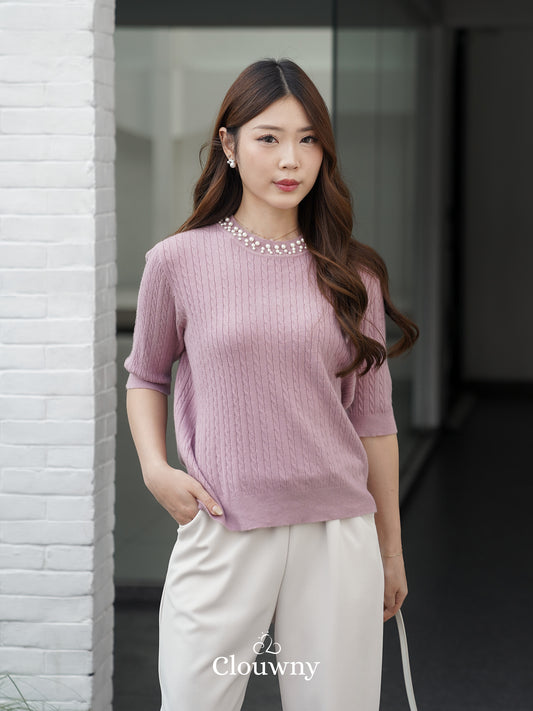 Gina Pearl Top - Purple