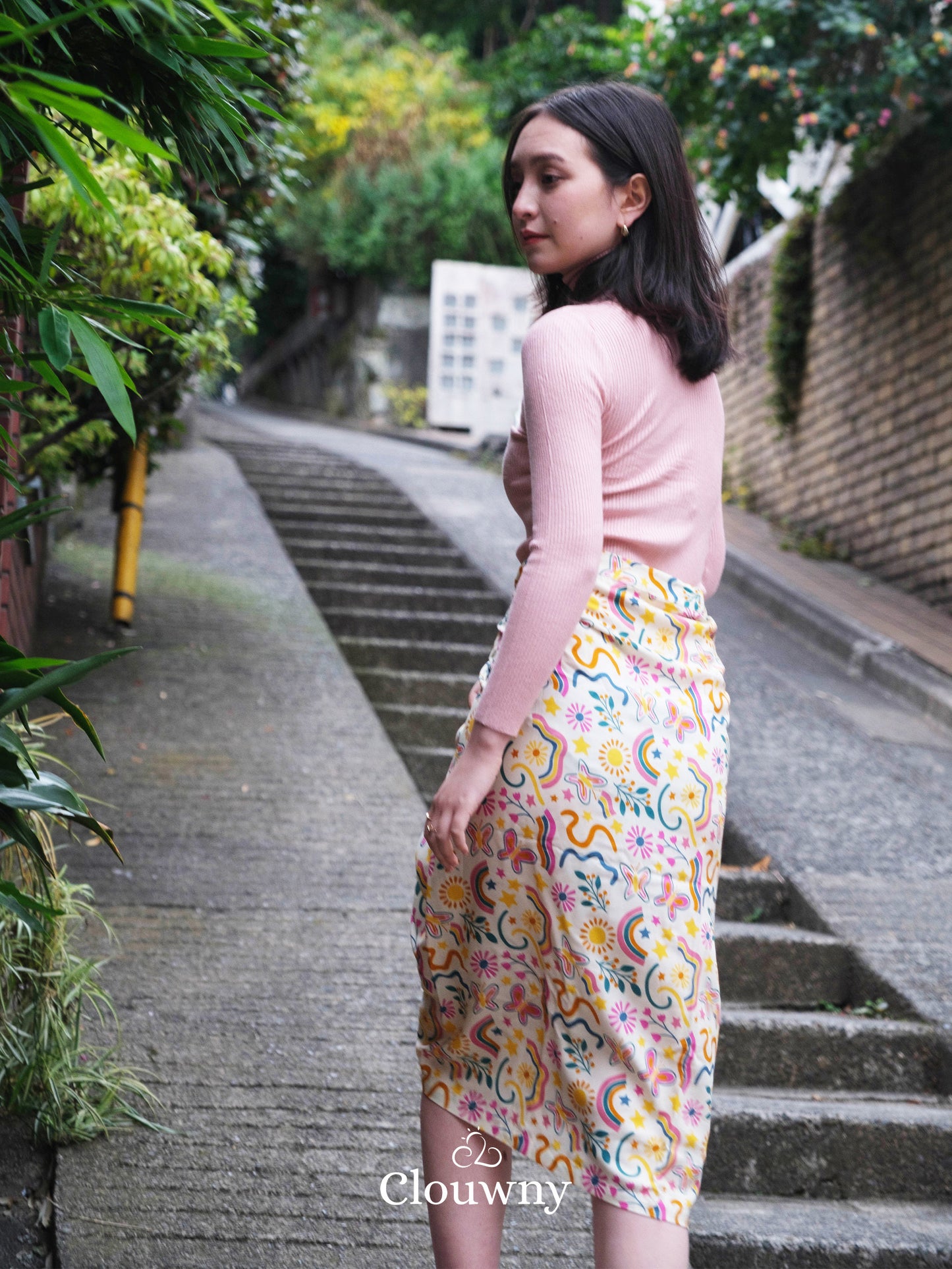 Tsuki Wrap Skirt - Cream