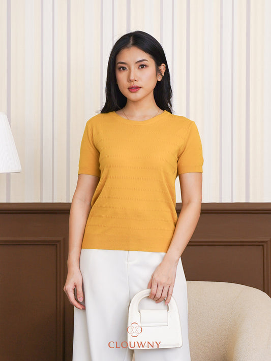 Hema Knit Top - Mustard