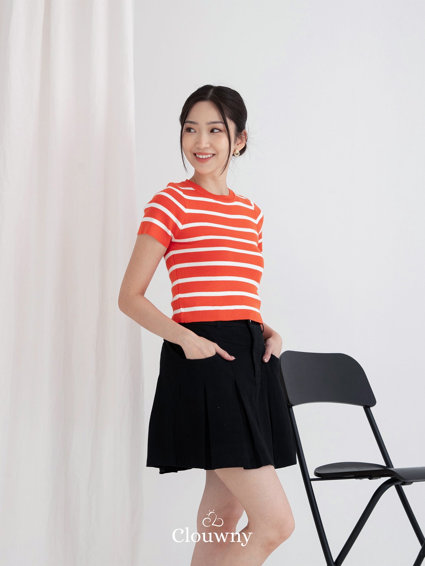 Medley Stripes Top - Orange