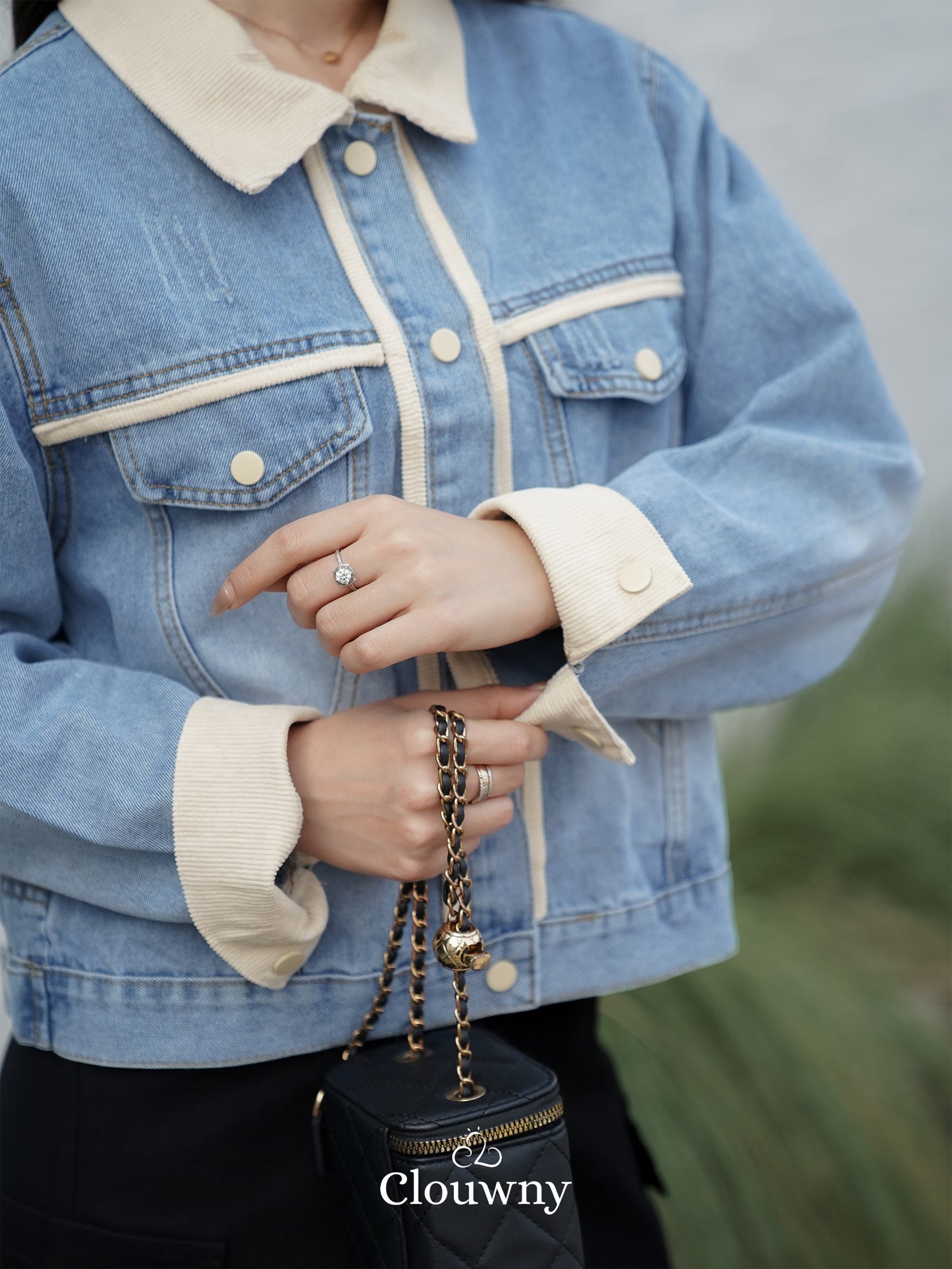 Gaby Denim Jacket - Cream